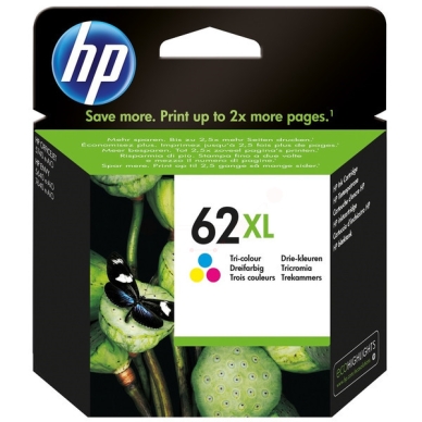 HP alt HP bläckpatroner 62XL original cyan, magenta och gul 415 sidor