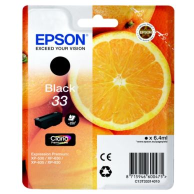 EPSON alt Epson bläckpatron 33 original svart 6,4 ml