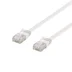 U/UTP Cat6 patchkabel, flat, 3m, 250MHz, vit
