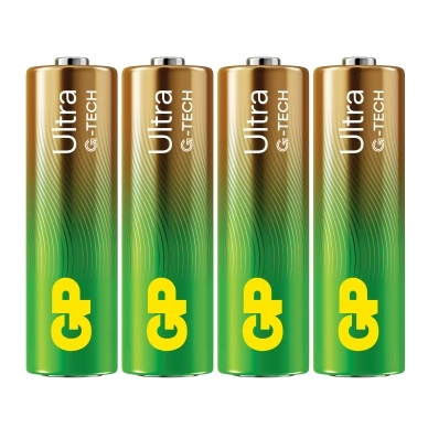 GP Ultra Alkaline AA-batteri, LR6/15AU 4-pack GP Ultra Alkaline AA-batteri, LR6/15AU 4-pack
