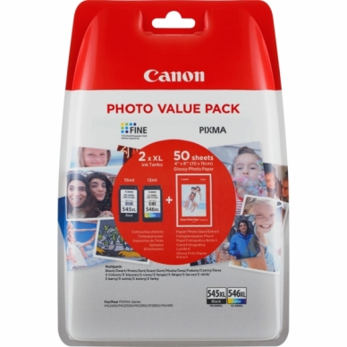 CANON alt Canon multipack bläckpatron PG-545XL och CL-546XL original 400 sidor svart / 300 sidor färg