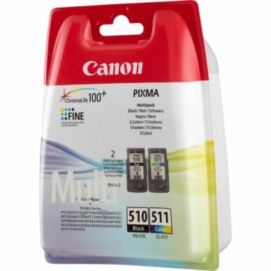 CANON alt Canon bläckpatron Multi Pack PG-510 / CL-511 original svart och färg 9 ml
