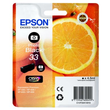 EPSON alt Epson bläckpatron 33 original foto svart 4,5 ml