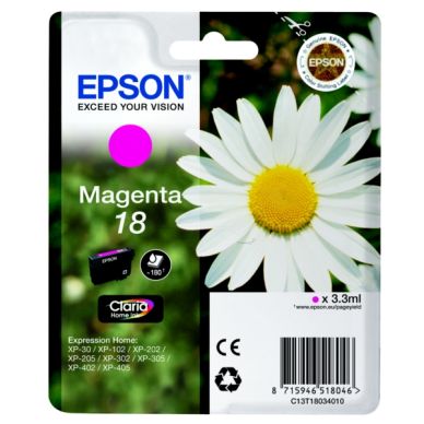 EPSON alt EPSON 18 Bläckpatron Magenta