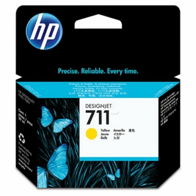 HP alt HP 3-pack bläckpatron 711 original gul 29 ml x 3