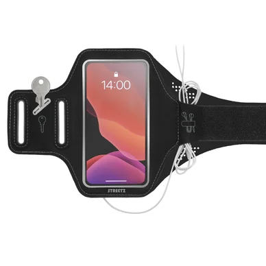 Streetz Slimmat sportarmband, 6,5", reflexer, svart Streetz Slimmat sportarmband, 6,5", reflexer, svart
