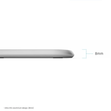 Trippel Aluminium Trådlös Qi Laddare till Apple Watch Vit