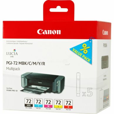 CANON alt CANON bläckpatron PGI-72 MBK/C/M/Y/R Multi Pack