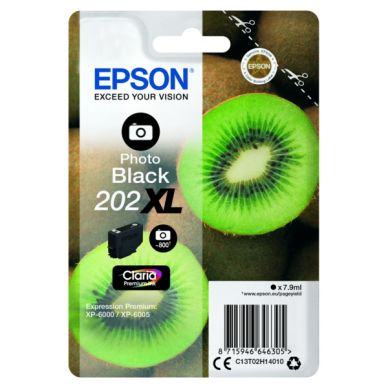 EPSON alt Epson fotosvart bläckpatron 202XL / Kiwi original 7.9ml
