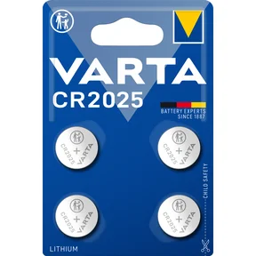 Varta CR2025 Litium knappcellsbatteri - 4 Pack