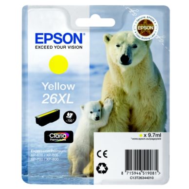 EPSON alt EPSON gul Ink XL Cartridge New Pack Size