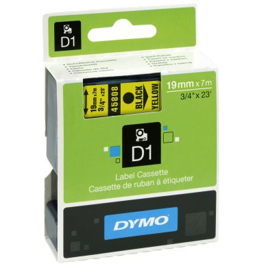 Dymo alt Tape DYMO D1 19mm svart på gul