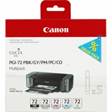 CANON alt CANON bläckpatron PGI-72 PBK/GY/PM/PC/CO Multi Pack