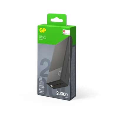 GP Powerbank M2+ 20000mAh Grey