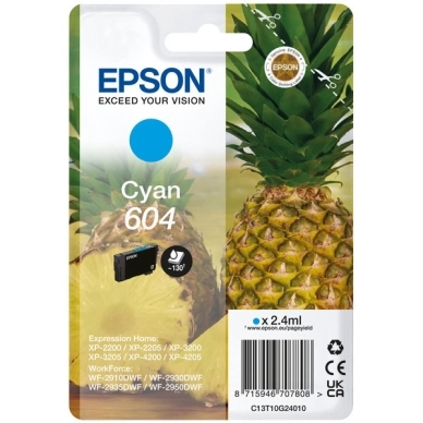 EPSON alt Epson bläckpatron 604 original cyan 2,4 ml