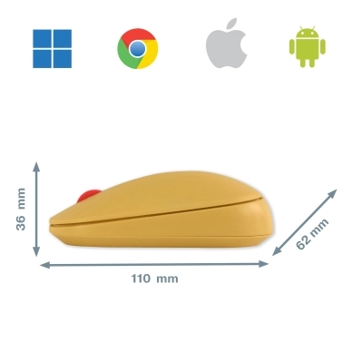 Leitz Cosy Trådlös Mus, gul