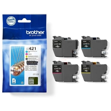 Brother multipack LC421VAL original CMYK 200 sidor x4