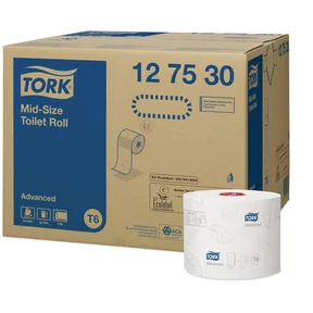 Toalettpapper Tork T6 Advanced Kompakt 27 rullar/fp