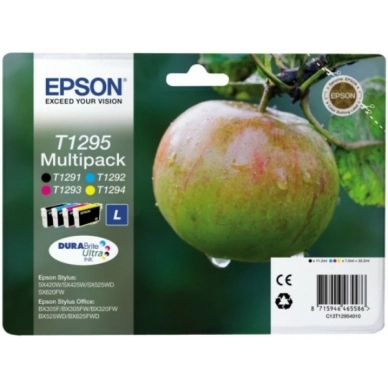 EPSON alt EPSON Multipack 4 färger i ett paket / Äpplen T1295 32,2ml