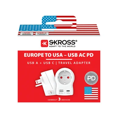 Skross Europe to USA USB AC20PD