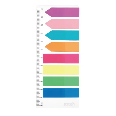 Stick'n Indexflikar PET 4st 45x12 4st 42x12 25 Blad Sor Neon Stick'n Indexflikar PET 4st 45x12 4st 42x12 25 Blad Sor Neon