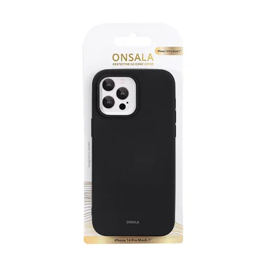 Onsala Mobilskal Silikon iPhone 14 Pro Max, Black