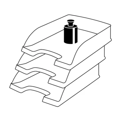 Brevkorg Leitz Plus standard vit
