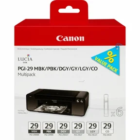 PGI-29 6-Pack (MBK,PBK,DGY,GY,LGY,CO)