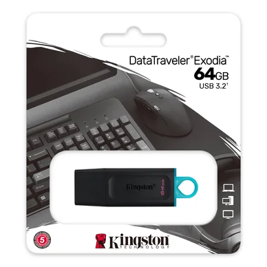 USB-minne DataTraveler Exodia 64 GB USB 3.2 Gen 1