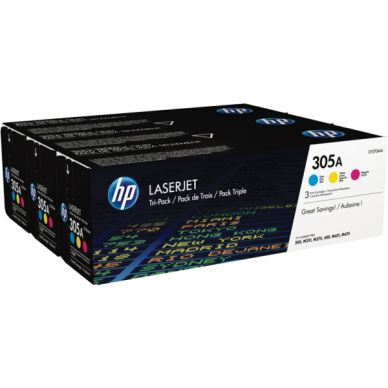 HP alt HP 305A Color toner 3-Pack C/M/Y