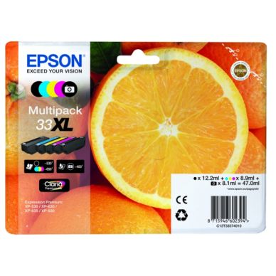 EPSON alt Epson multipack 33XL original CMYK 47 ml