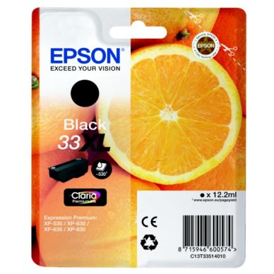 EPSON alt Epson bläckpatron 33XL original svart 12,2 ml