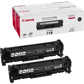 CANON 718BKVP Tonerkassett Svart 2-pack