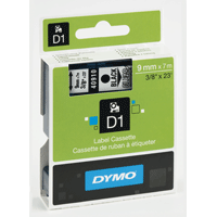 Dymo alt Tape DYMO D1 9mm svart på klar