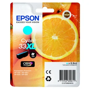 EPSON 33XL Bläckpatron Cyan