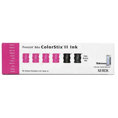 Xerox 5 magenta + 2 svart vax